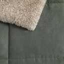 Nautica - Queen Comforter Set, Microsuede Bedding with Soft Sherpa Reverse, 3 Piece Bed Set with Matching Pillowcases (Beckett Green)