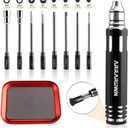 10 in 1 RC Model Repair Tools Kit with 1.5/2.0/2.5/3.0/4.0/5.5mm Hex Screwdrivers Wrench Phillips & Slotted Screwdriver, Metal Tray for RC Cars Helicopter Drone Boat