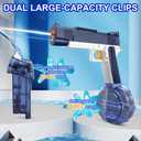 Electric Water Gun for Adults  Automatic, Battery-Operated Water Pistol with 32 Ft Range, 550ML Large Capacity Squirt Gun for Kids Summer Outdoor Fun High-Powered (Blue)