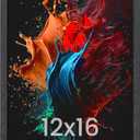 upsimples 12x16 Picture Frame, Wall Gallery Photo Frames with Engineered Wood, Black 1 Pack