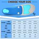 Arch Support Orthotics Insole Plantar Fasciitis Relief Flat Feet para Heel Pain overpronation Inserts Men Women 220+ lbs Walk Standing All Day Work Boot Shoe Insoles (Men 5-5 1/2 | Women 7-7 1/2)