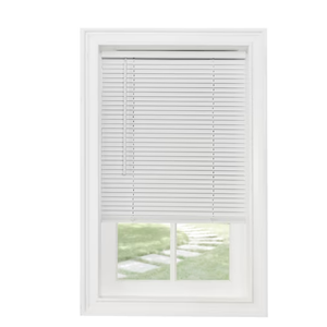 Achim GII Morningstar Indoor Cordless Vinyl Light Filtering Window Mini Blind, Pearl White, 38" W x 64" L