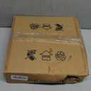 Capslpad Wood Beaded Flush Mount Ceiling Light Antique Rustic Mini Chandelier 3-Light White Boho Light Fixture for Dining Room, Nursery Room, Bedroom, Girl Room, Hallway, Entryway, Passway