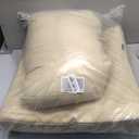 MIULEE Beige Outdoor Dining Cushion 20x20 Inch Waterproof & 3 Year Color Fastness Deep Seat and Back Cushion for Patio Furniture Chair with Ties