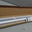 LazBlinds No Tools No Drill Cordless Aluminum Mini Blinds, 100% Privacy S-Curve Blinds for Windows, Room Darkening Horizontal Window Blinds and Shades for Home, 35" W x 48" H, White