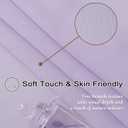 Lavender Sheer Pinch Pleat Curtains 63 Inches Long Light Filtering Short Curtain Panels Soft Touch Pleated Drapes with Adjustable Hooks for Bedroom, Pastel Lilac, 42" W x 63" L, 2 Panels