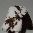 Christmas Tree Skirt 30/48inches, Cow Stripe Plush Faux Fur Christmas Tree Skirt Xmas Tree Skirt for Christmas Decorations Home Party Holiday Decor Cow 78 CM