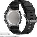 Abanen Rugged Nylon Watch Band for Casio gshock DW-5600/8900, Adjustable Sports Wrist Strap for GA-100/GW-B5600/GB-5600 /GW-6900 (Black)