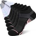 10/15 Pairs Womens Ankle Socks Lightweight Breathable Casual Low Cut Socks for Women With Heel Tab (15pairs white & black & gray)