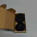 Non Slip Furniture Pads 2" Round Rubber Caster Cups Thick Silicone Furniture Coasters for Hardwood Floors Anti-Skid Bed Couch Stoppers to Prevent Sliding Black (4 Pack)