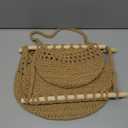 Lawei 3 Tier Hanging Fruit Basket, Wall Hanging Vegetable Fruit Baskets Cotton Woven Storage Baskets for Organizing, BOHO Wall Basket Decor, Over the Door Organizer for Kitchen, Bedroom, Bathroom