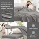 Comfort Spaces 100% Cotton Sheets Queen, Breathable, Ultra Soft Cotton Sheets, Naturally Cool Cotton Bed Sheets with 14" Elastic Pocket Fits up to 16" Mattress, All Season Sheet Set, Dark Gray 4 Piece