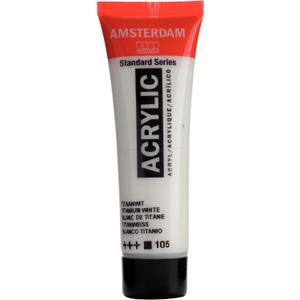 Amsterdam Standard Series Acrylic Tube 20ml Titanium White 105 (17041050)