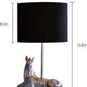 2 x Zebra-Shaped Home Decor Table Lamp with Fabric Shade, E26 Bulb Compatible, Ideal for Bedroom, Living Room, Entryway and More, Best Gift for Mom