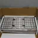 QEEIG Bathroom Shelves Over Toilet - Wall Mounted Floating Shelves Toilet Paper Storage Small Farmhouse Decor Shelf 16 inch Set of 2, Rustic Brown (019-BN2)