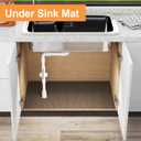 FLPMIX Clear Shelf Liners for Cabinet: Waterproof Under Sink Mat 24" x 300"