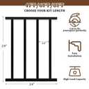 Akenow 36 in. H x 2 ft. W Porch and Deck Railing,Level Railing Kit Guard Rail for Deck for Outdoor Steps,Heavy Duty Balustrs System for Deck, Porch, Patio & Balcony