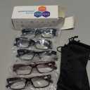 NORPERWIS Reading Glasses 5 Pairs Quality Readers Spring Hinge Glasses for Reading for Men and Women (3 Black 2 Tortoise, 2.25)