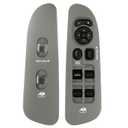 BASIKER Master Power Window Switch and Bezel Driver Side and Window Bezel Passenger Side Replacements for 2002-2010 Dodge Ram 1500 2500 3500, Grey