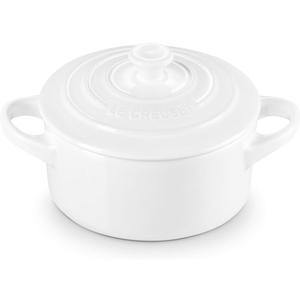 Le Creuset Stoneware Mini Round Cocotte, 8 oz., White