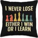 Best Chess Player For Men Kids Boys Board Game Chess Lover Throw Pillow (16x16)