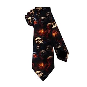 Guhothli Men's Fashion Tie Vintage Skull Necktie One Size Neck Tie, Novelty Ties for Men Formal Business Ties Wedding Party Groomsmen