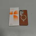 TORRAS Ostand Q3 VegSkin for Samsung Galaxy S26 Ultra Case Leather, 360 Magnetic Stand, Fit for MagSafe, Premium Vegan Leather Case for S26 Ultra Case, Microfiber Lining, Amber Brown