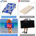 NZQXJXZ Cornhole Board Set with 8 Bean Bags 3x2 Ft Corn Hole Games Portable Cornhole Set for Indoor and Outdoor Ideal for Kids, Adults, Camping,Travel,Beach, Yard