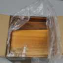 BIBELUN Square Tissue Box Cover with Storage Tray,Acacia Wood Tissue Box Holder for Desktop Nightstand Bathroom Office,Decorative Facial Tissue Cube Box Cover/Organizer for Modern Home Decor (Brown)