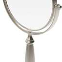 Deco Brothers Vanity Mirror with Stand 5.65-Inch Double Sided, 8X Magnification, Nickel