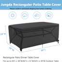 Outdoor Dining Table Cover, 60 Inch Rectangle Patio Dining Table Cover, Waterproof Outside Table Covers Furniture Covers - 60 X 38 X 28 Inch
