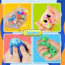 5PACK Stress Balls for Adults Size 2.36 inches, Squishy Balls for Adults Stress Relief, Squishies Ball Sticky Balls, Squeeze Balls Colorful Balls