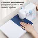 Sewing Machine for Beginners with Extension Table Mini Sewing Machines Kit Supplies 12 Built-in Stitches with Needles Assorted Thread Kit Starter Kit Easiest for Adult and Kids Ages 8-12 Easy Sewing