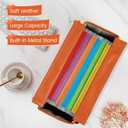 File Tote Bag, Portable File Organizer Box Hanging Filing Box Desktop File Folder Document Storage Organizer with Pockets and Handles