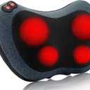 Papillon Neck Massager,Shiatsu Electric Back Massager with Heat,Neck Back Pain Relief Gifts for Mom/Dad/Women/Men,Deep Tissue Kneading Massage Pillow for Shoulder,Legs,Foot,Body Muscle Fatigue Relief (Cyan Blue)