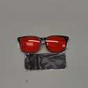 TIJN Sleep Glasses with Blue Green Light Blocking, Red Light Lens for Computer Gaming, Screen Fatigue & UV Protection