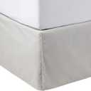 Amazon Basics Lightweight Pleated Bed Skirt, Machine Washable, Wrinkle and Fade Resistant, Queen, Light Grey, 16-Inch Drop