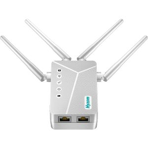 Best WiFi Extender Signal Booster for Whole Home - 13K Sq.Ft Coverage | 100% Faster Internet Extender WiFi Booster, 1-Button Setup Repeater Works with Any Router | Stop Buffering in Every Room (White)