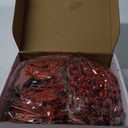 24Pcs Red Glitter Poinsettia Christmas Tree Ornaments and Glitter Berries Stems, 16Pcs Christmas Artificial Flowers and 8 Pack Christmas Tree Picks for Wedding Holiday Decorations