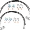 MSCRP 89716 Stainless Brake Lines for Jeep Wrangler JK 2007-2018