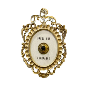 Press for Champagne Button  Door Ring Bell  Champagne Themed Decor, Wall Plaque Ornament Gift for Party, Christmas, Home, Bedroom, Hotel