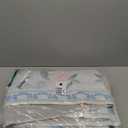 Collive 4x6 Rugs for Bedroom Girls, Boho Blue Floral Washable Area Rug Non Slip, Soft Indoor Decor Elegant Carpet for Kids Room Nursery Living Room Dining Room (Blue 4' x 6')