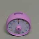 Visual Timer for Kids, 60-Minute Countdown for Classroom Office Kitchen, Desk Timer Kids Time Management Tools with Silent Operation, Pomodoro Timer Rainbow Pattern Purple