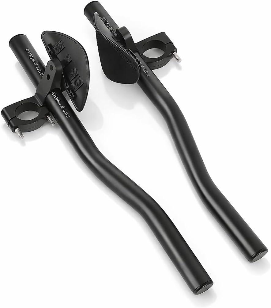 Ergonomic Rest Handlebar, Adjustable Aero for Road Bike, Triathlon, Mountain Bikes (black)