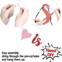 Red Glitter A Little Sweetheart is on the Way Banner, Welcome Little Sweetheart Baby Shower Supplies, Valentine's Themed Baby Shower Party Decorations Supplies