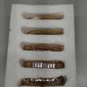 Modern Clear Coaster Set of 5- Glass Coasters for Drinks Crystal Coasters Round Cup Coasters Coffee Table Decor for Office, Kitchen, Bar, Dining Room, Living Room, Patio(Amber)