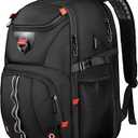 Extra Large Travel Laptop Backpack,18.4 inch XXXL Gaming Backpack, TSA Friendly College Daypack Big Capacity Heavy Duty Business Suitcase Daypack Bag USB Port for Men/Women-Black