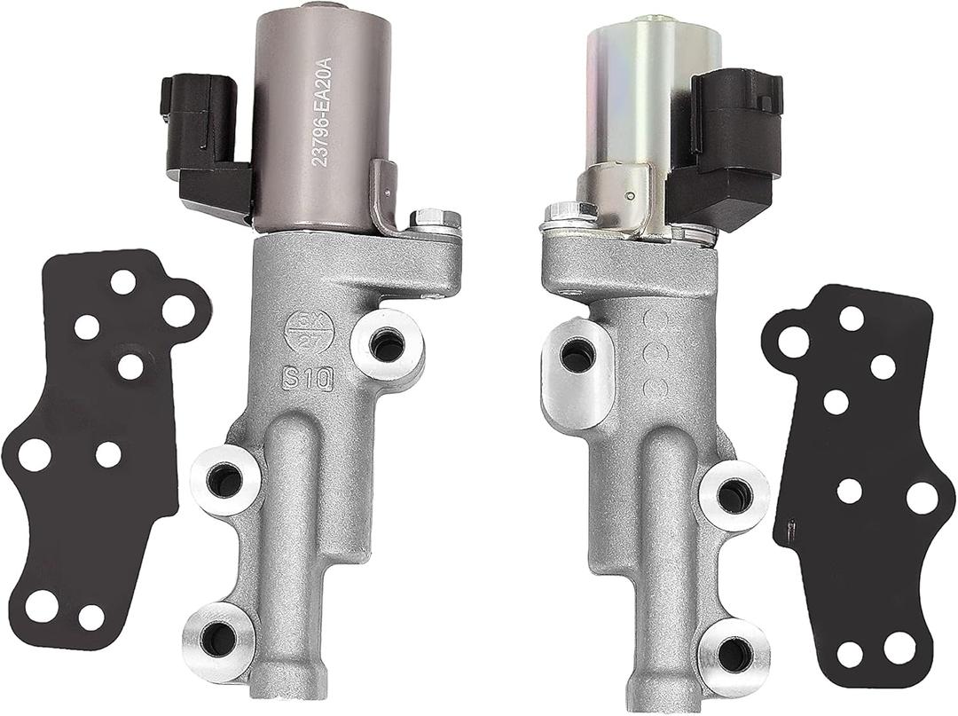Engine Valve Variable Timing Solenoid Oil Control VVT Left Right Compatible with Nissan Frontier Pathfinder Xterra Quest Maxima Altima Murano 350Z OE# 23796-EA20A 23796EA20B 917-011 917-012
