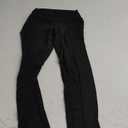 Houmous 31'' Inseam Women High Waist Split Hem Flare Work Pants with Pockets Stretchy Pull On Long Pant Casual Slack (Small, Black)
