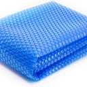 Spa Depot Thermo-Float 16-mil 7ft x 7ft Hot Tub Bubble Cover Floating Spa Blanket - trimmable Heavy-Duty Insulating Solar Heating